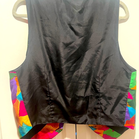 Vintage 100% Silk Vest Size M - Picture 4 of 4